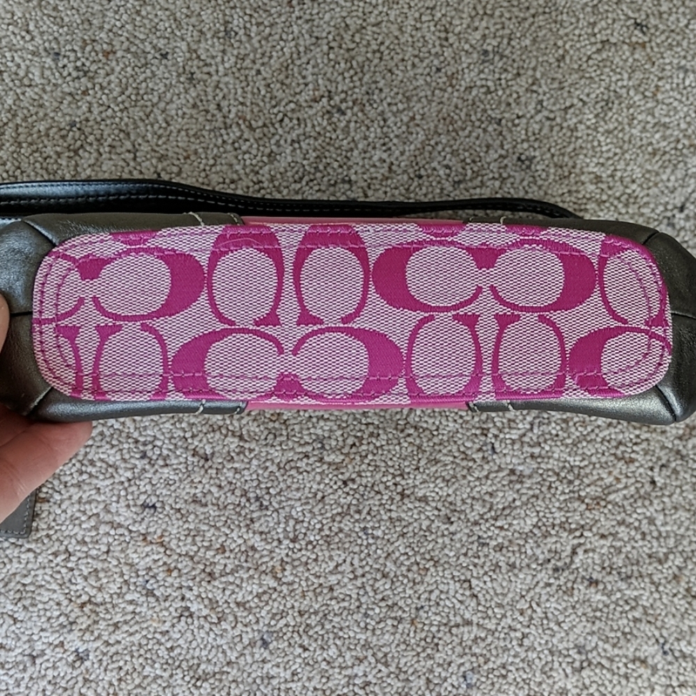 Coach patchwork purse - silver & pink - Picture 5 of 5